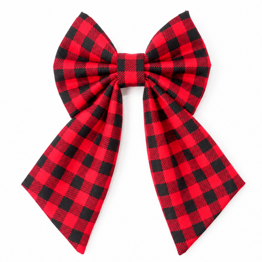 BUFFALO PLAID - SAILOR BOW