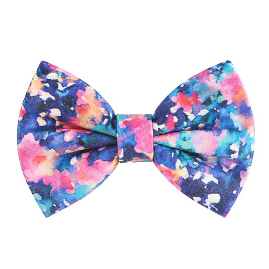 MULTI WATERCOLOR- DAPPER DEXTER DOG BOW TIE