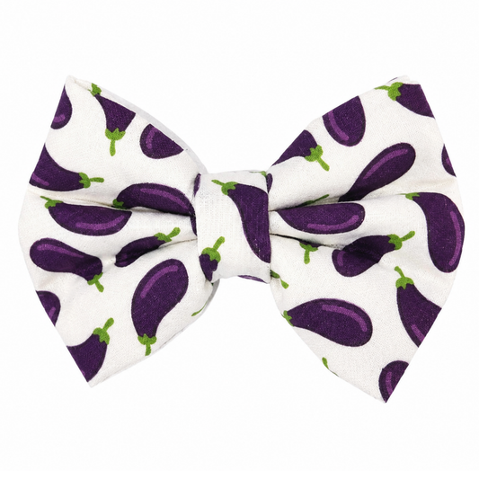 EGGPLANT-  DAPPER DEXTER DOG BOW TIE