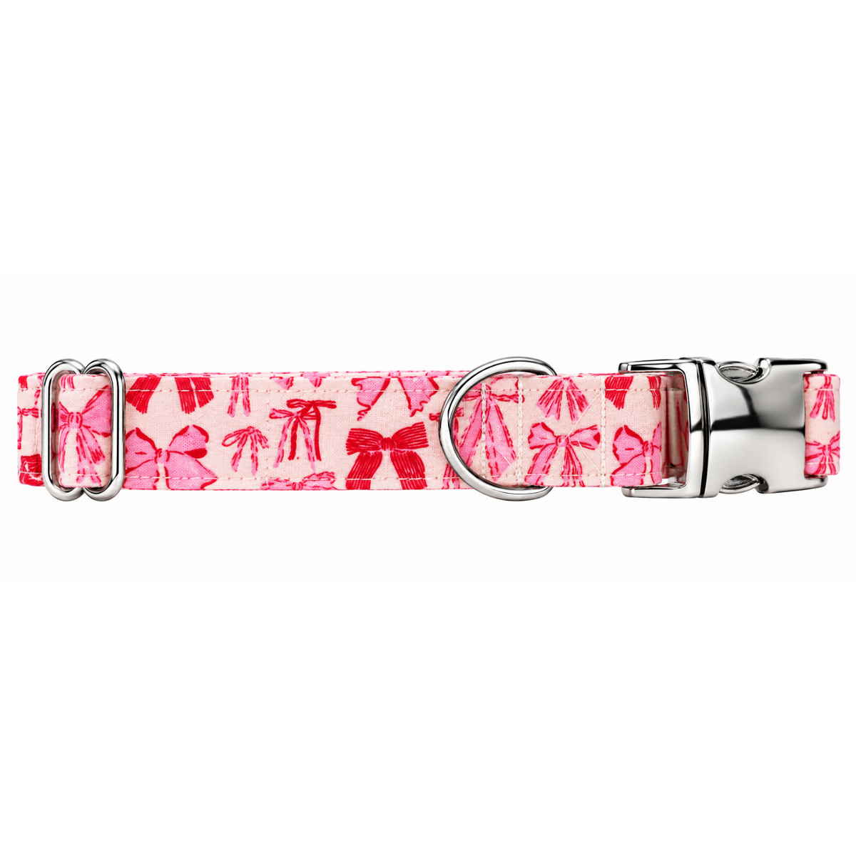 PINK BOWS - DOG COLLAR
