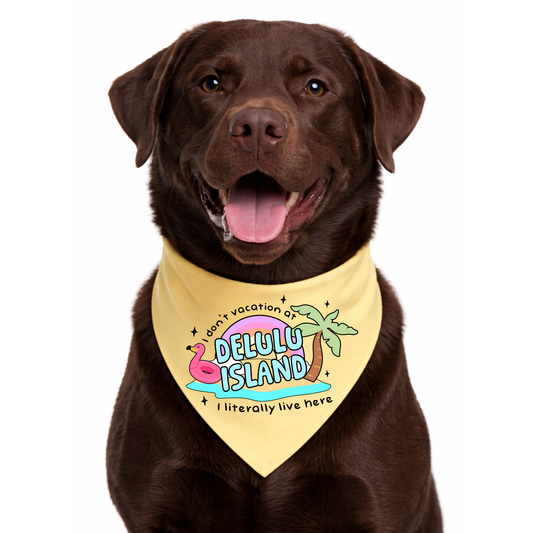 DELULU ISLAND - CLASSIC DOG BANDANA