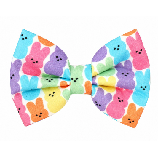 EASTER MARSHMALLOW BUNNY  - DAPPER DEXTER DOG BOW TIE