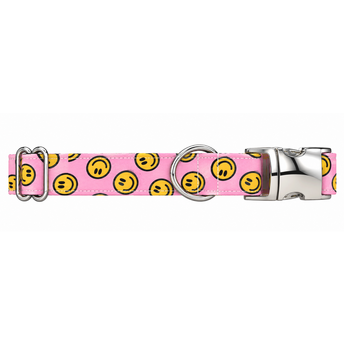 HAPPY AF (PINK) - DOG COLLAR