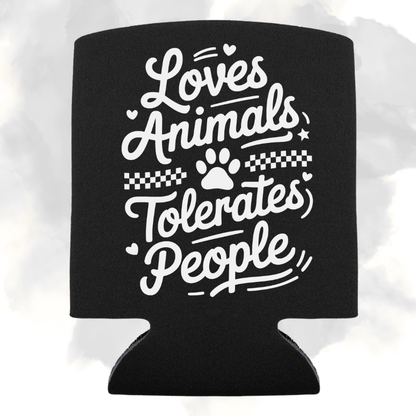 LOVES ANIMALS - KOOZIE