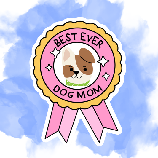 BEST DOG MOM - STICKER