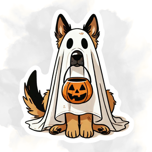 SPOOKY CUTE DOG - STICKER
