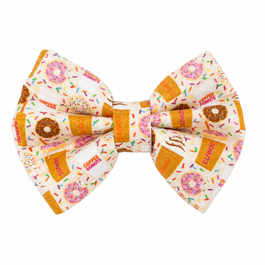 COFFEE AND DONUTS -  DAPPER DEXTER DOG BOW TIE
