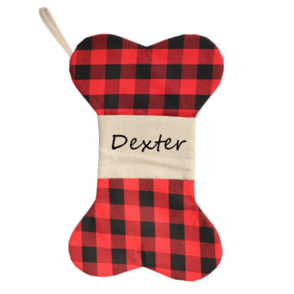 BUFFALO PLAID CHRISTMAS STOCKING