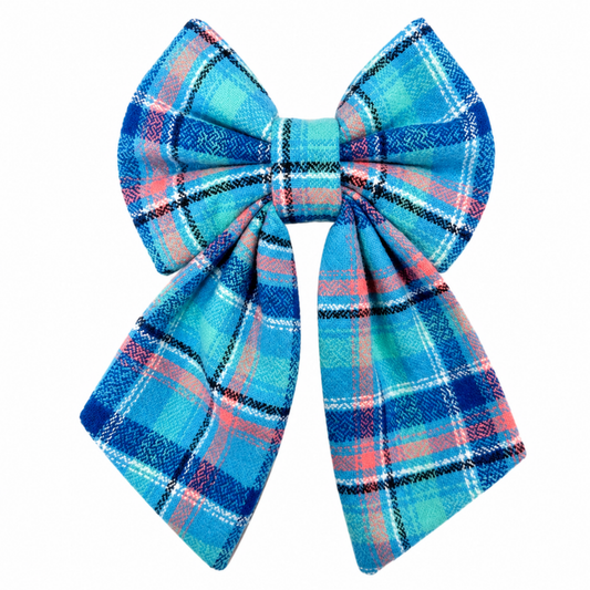 BLUE FLANNEL - SAILOR BOW