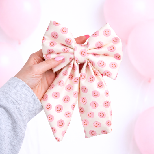 PINK SMILES - SAILOR BOW