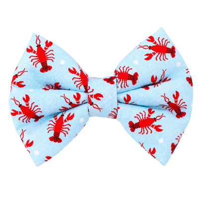 LIGHT BLUE LOBSTERS - DAPPER DEXTER DOG BOW TIE
