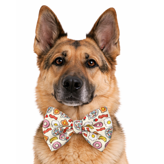 BREAKFAST - DAPPER DEXTER DOG BOW TIE