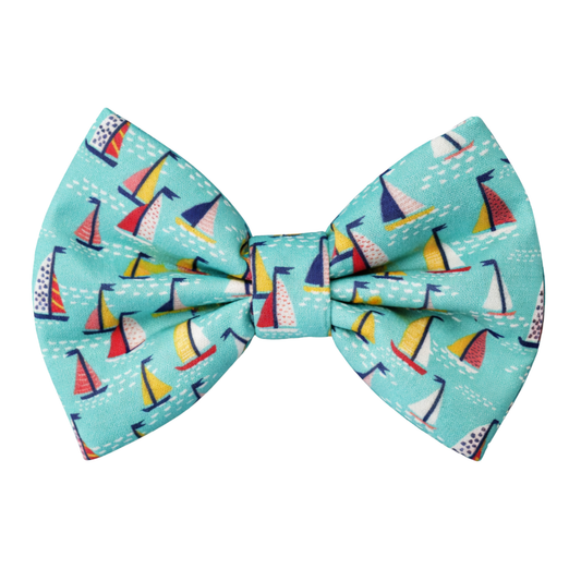 SAIL BOATS - DAPPER DEXTER DOG BOW TIE