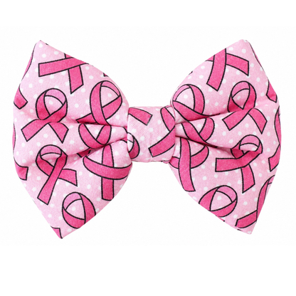 BREAST CANCER RIBBON- DAPPER DEXTER DOG BOW TIE