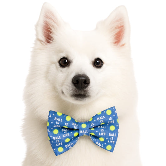 BALL IS LIFE- DAPPER DEXTER DOG BOW TIE