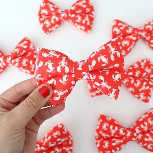 LOBSTERS - DOG BOW TIE BY DAPPER DEXTER