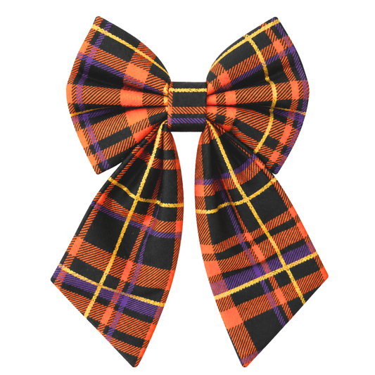HALLOWEEN PLAID - SAILOR BOW