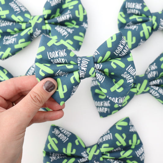 LOOKIN SHARP- DAPPER DEXTER DOG BOW TIE
