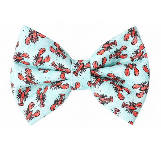 WATERCOLOR LOBSTERS - DAPPER DEXTER DOG BOW TIE
