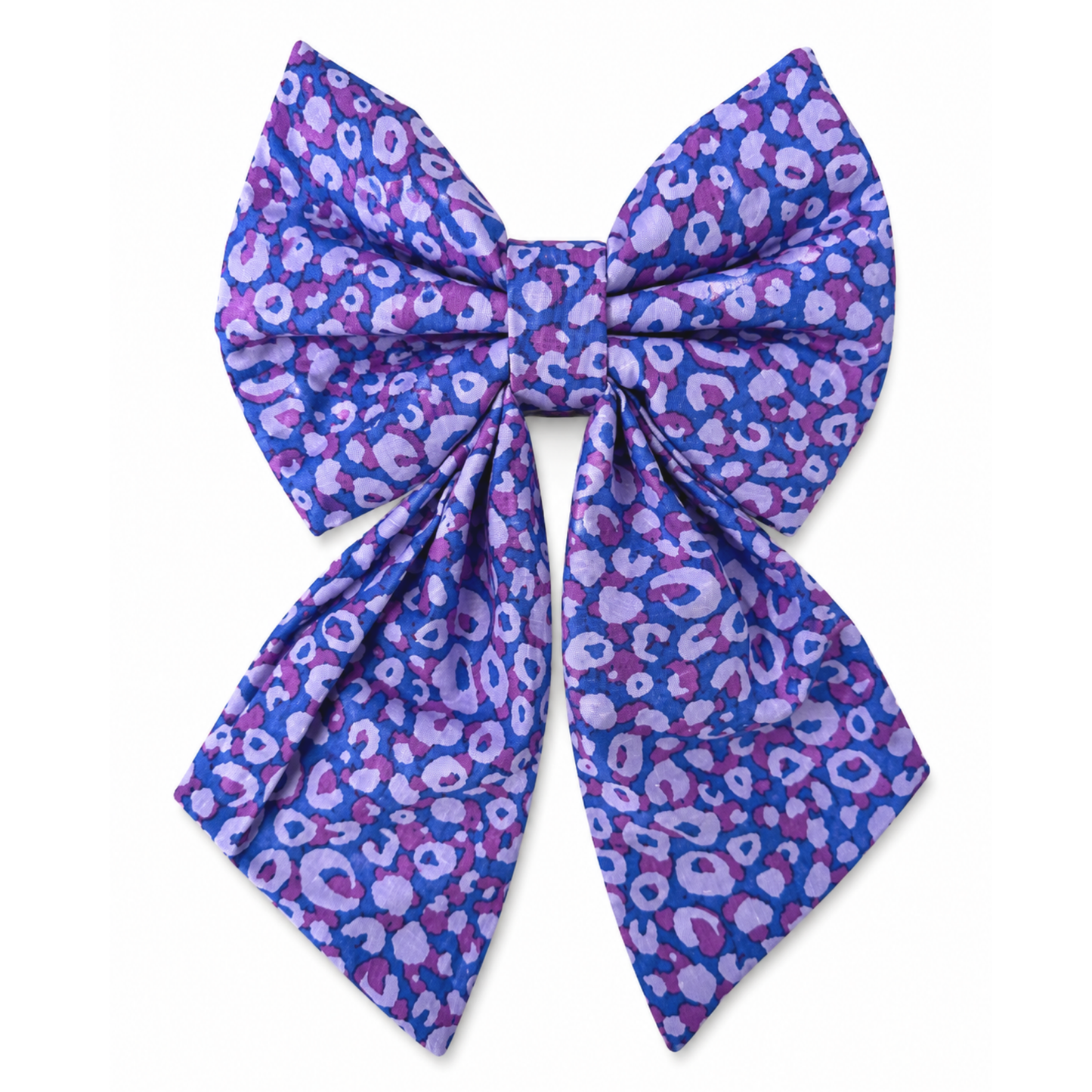 PURPLE ANIMAL PRINT - SAILOR BOW