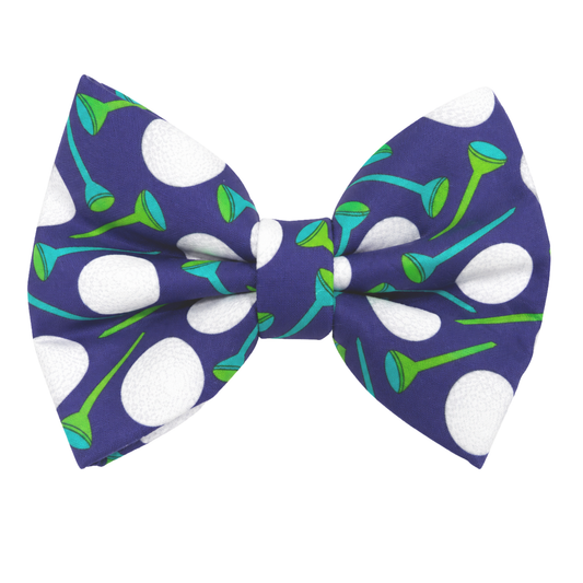 GOLF (NAVY) - DAPPER DEXTER DOG BOW TIE