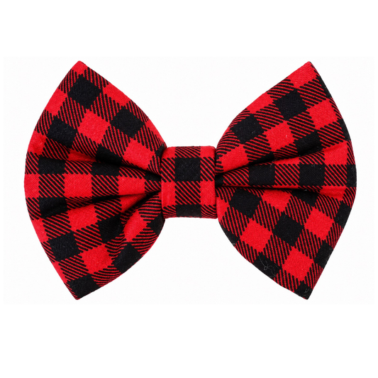 BUFFALO PLAID - DAPPER DEXTER DOG BOW TIE