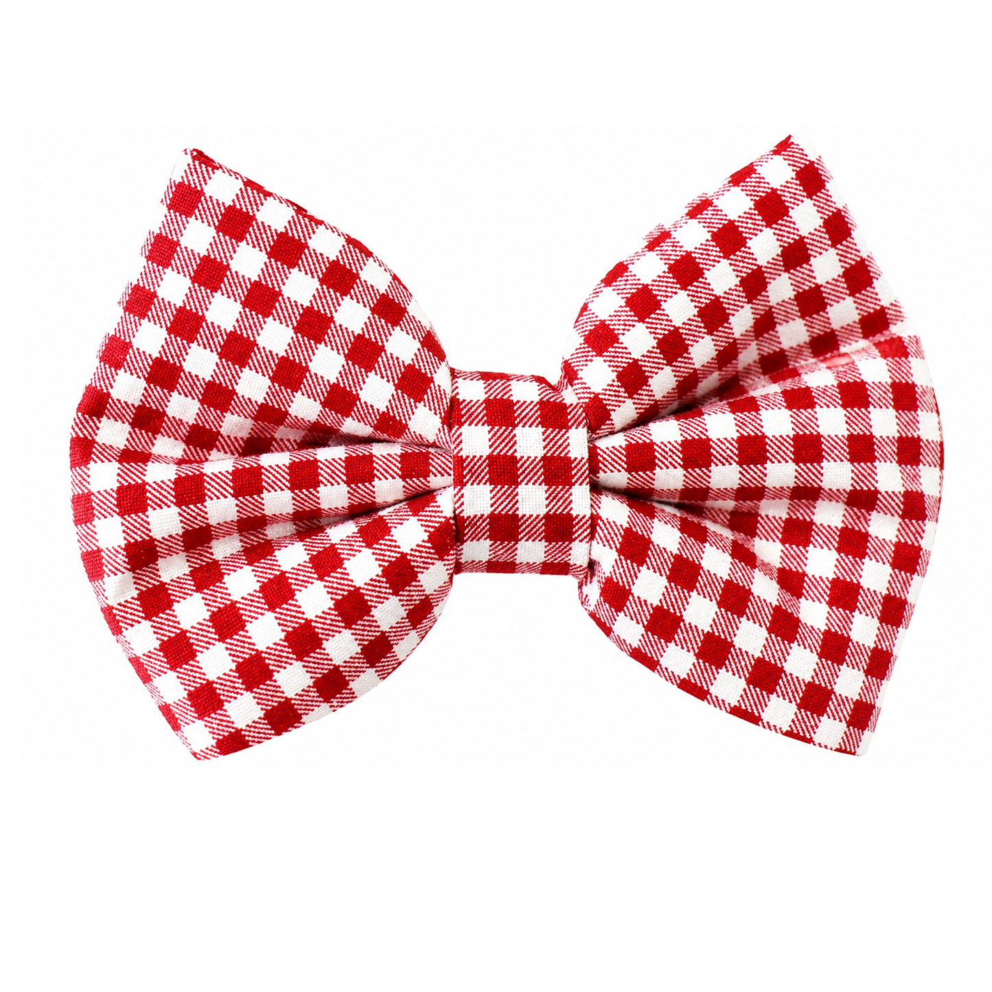 RED & WHITE MINI GINGHAM - DAPPER DEXTER DOG BOW TIE