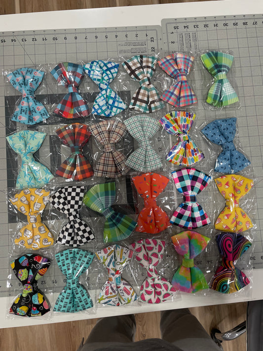 30 ASSORTED LARGE BOW TIES- PACK 3