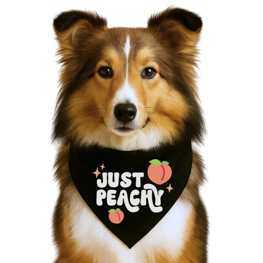 JUST PEACHY - CLASSIC DOG BANDANA