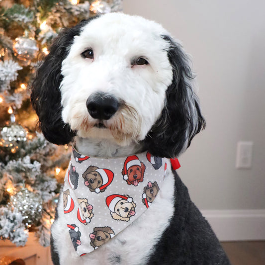 HOLIDAY DOODLES -  CLASSIC DOG BANDANA