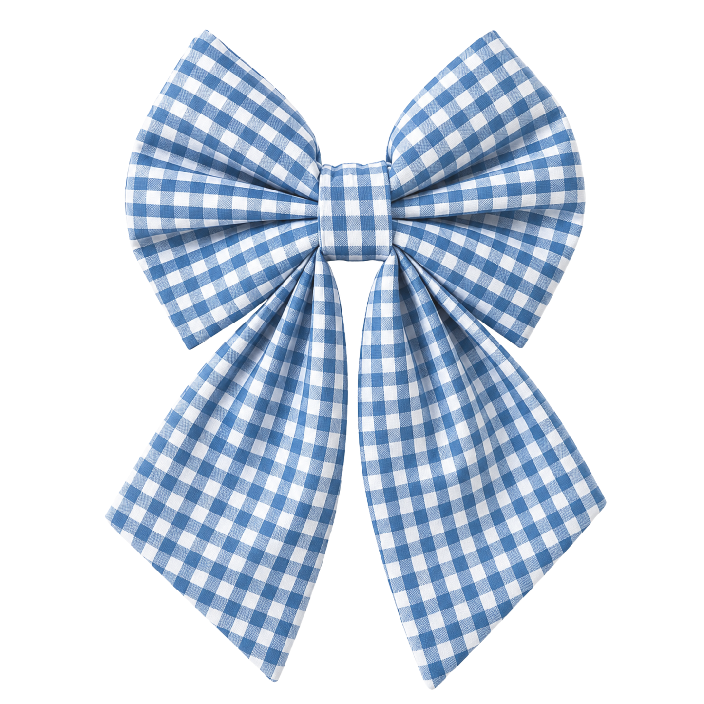 LIGHT BLUE GINGHAM - SAILOR BOW