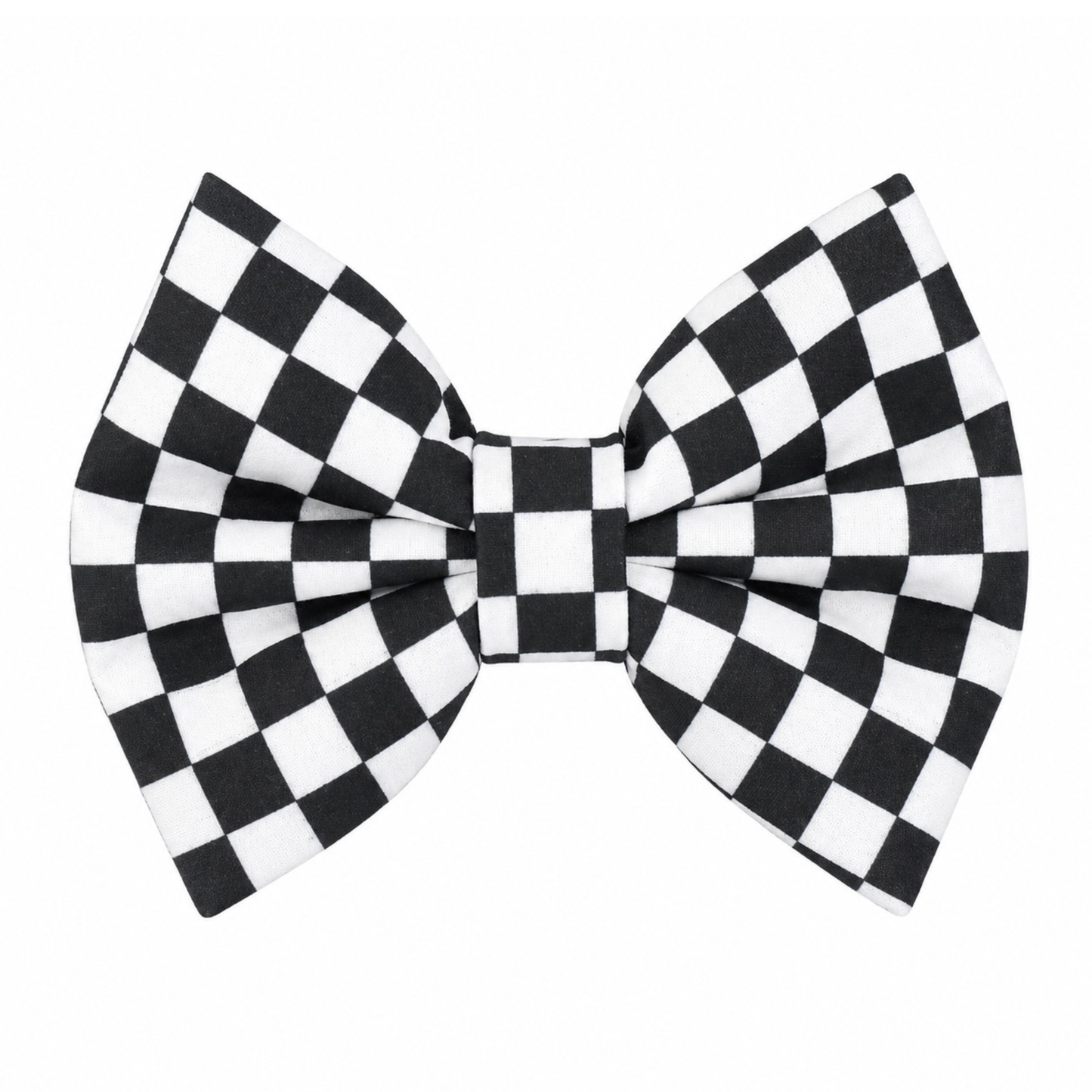 BLACK & WHITE CHECKERED - DAPPER DEXTER DOG BOW TIE