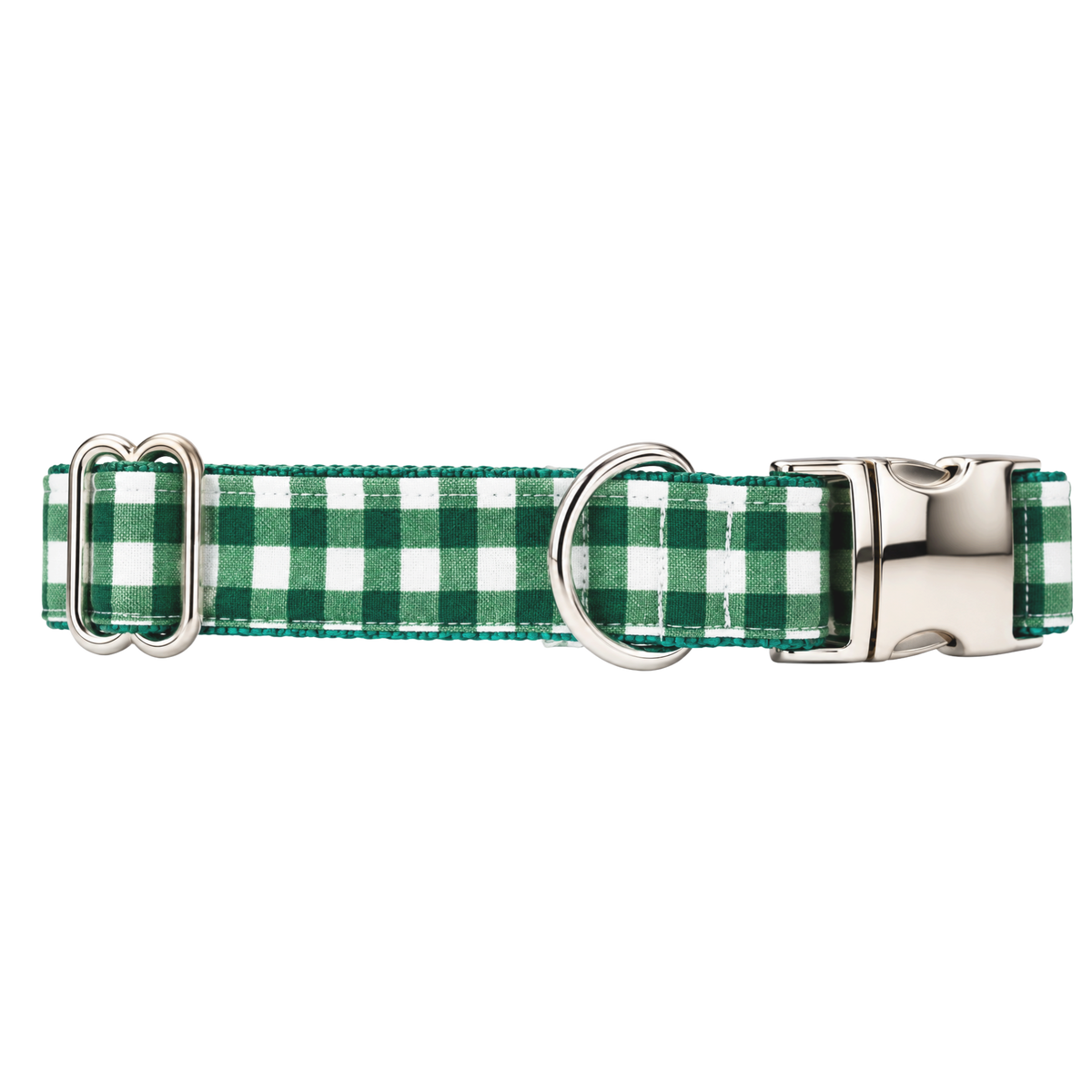 HOLIDAY GREEN PLAID - DOG COLLAR