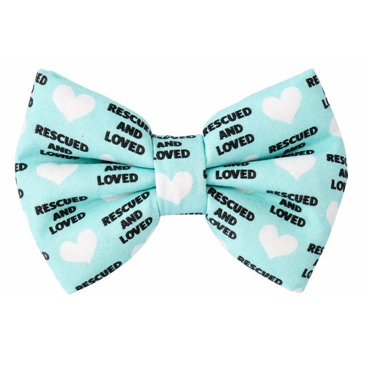 RESCUED WITH LOVE - DAPPER DEXTER DOG BOW TIE