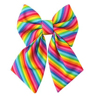 RAINBOW STRIPE - SAILOR BOW