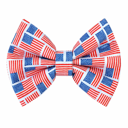 AMERICAN FLAG (LIGHT BLUE) - DAPPER DEXTER DOG BOW TIE