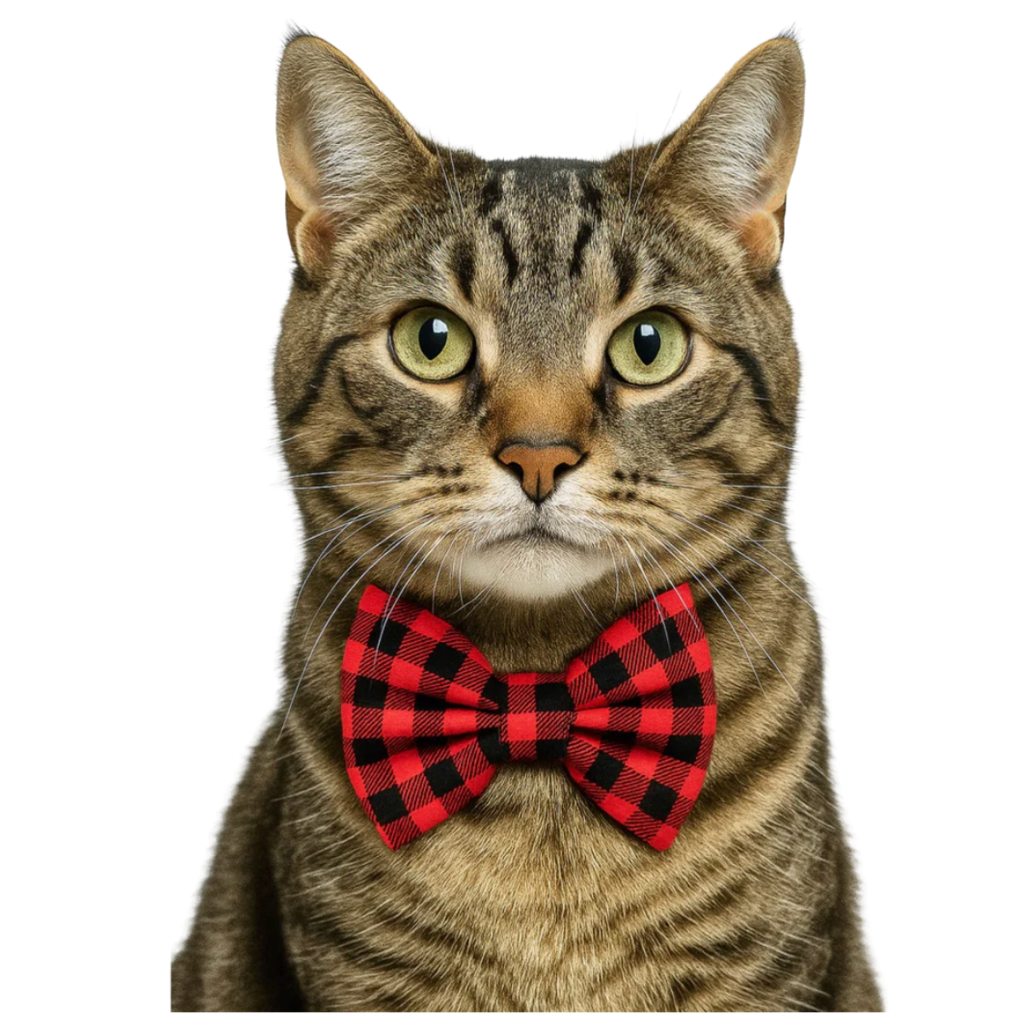 BUFFALO PLAID - CAT BOW TIE
