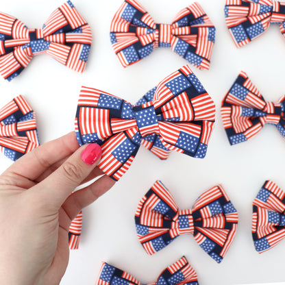 AMERICAN FLAG - DAPPER DEXTER DOG BOW TIE