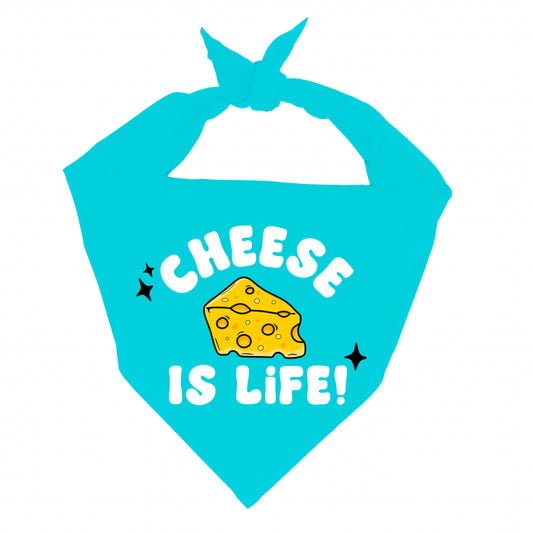 CHEESE IS LIFE - SQUARE BANDANA