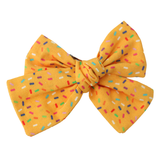 YELLOW SPRINKLES - HAIR BOW