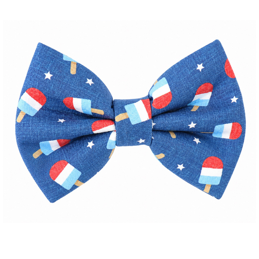 RWB ICE CREAM POPS- DAPPER DEXTER DOG BOW TIE