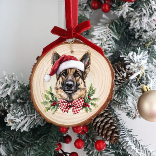 HOLIDAY GERMAN SHEPHERD ORNAMENT