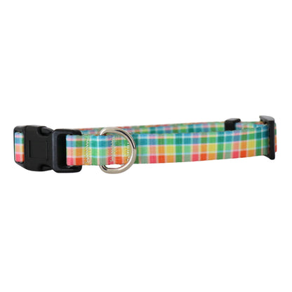 RAINBOW PLAID - EXTRA SMALL COLLAR