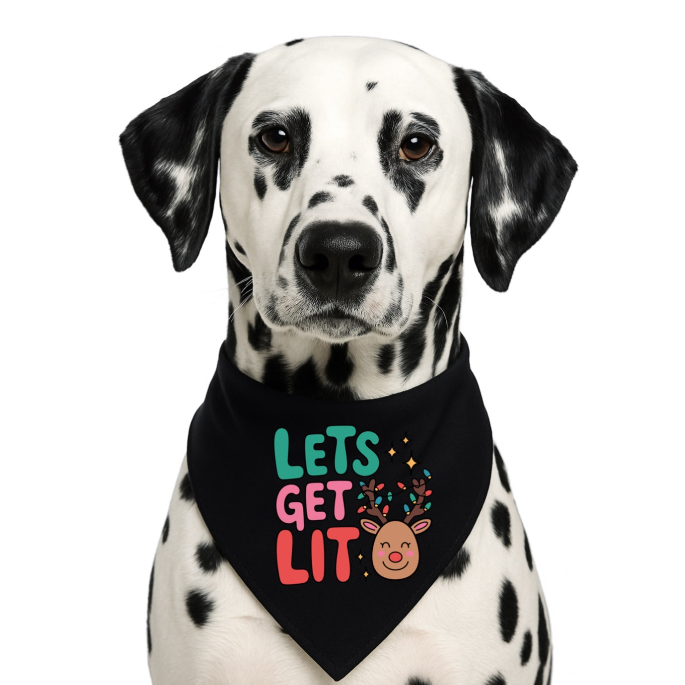 LET'S GET LIT-  CLASSIC DOG BANDANA