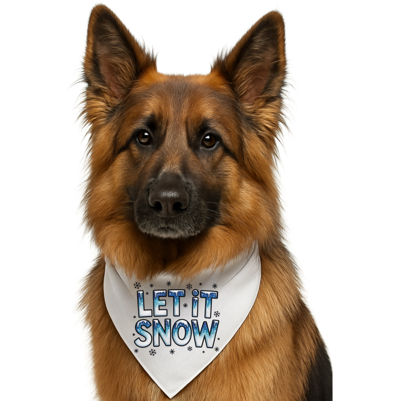 LET IT SNOW-  CLASSIC DOG BANDANA
