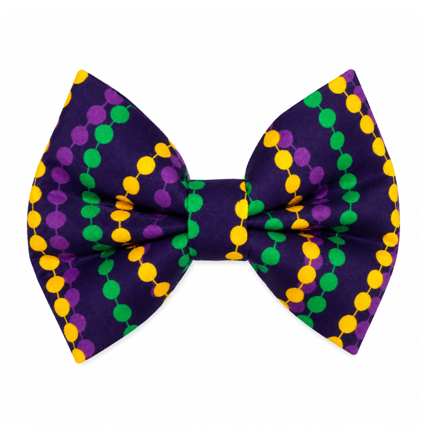 MARDI GRAS BEADS - DAPPER DEXTER DOG BOW TIE