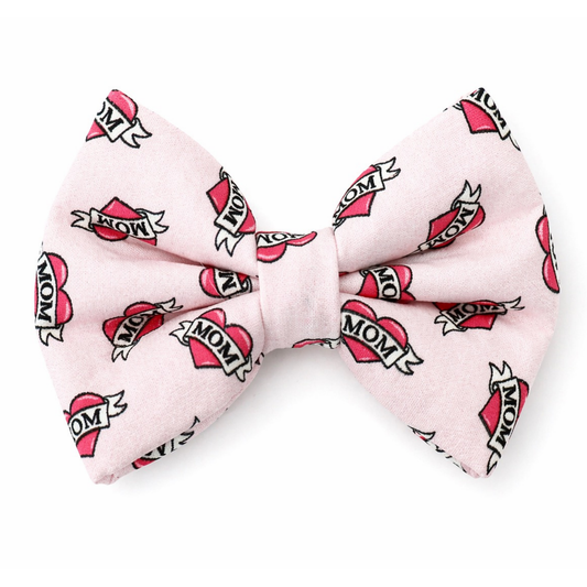 MOM (PINK) - DAPPER DEXTER DOG BOW TIE
