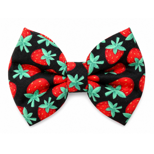 STRAWBERRIES - DAPPER DEXTER DOG BOW TIE