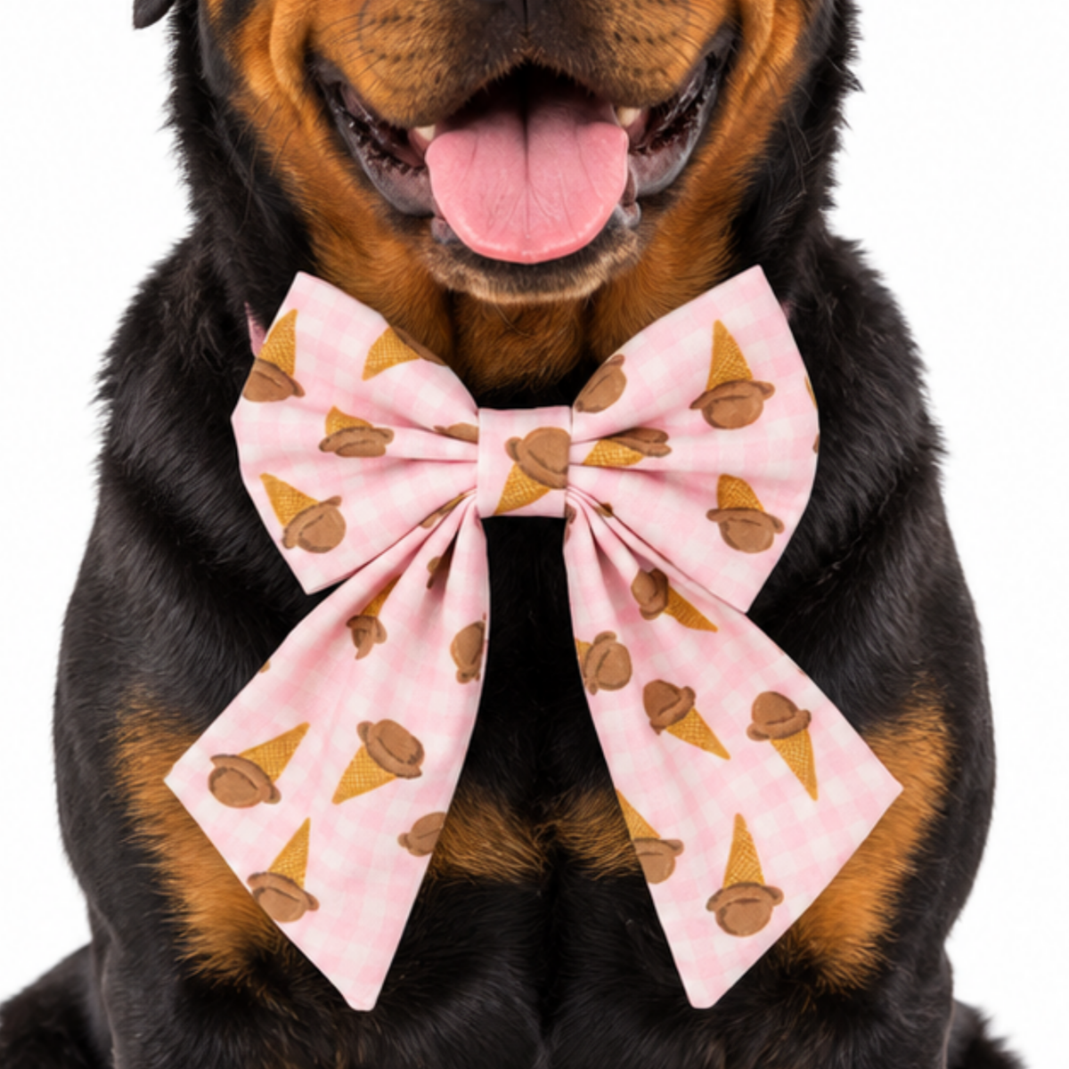 ICE CREAM PINK PLAID - SAILOR BOW