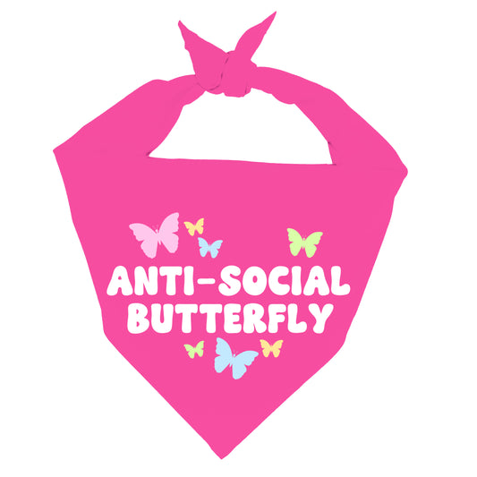 ANTI SOCIAL BUTTERFLY- SQUARE BANDANA